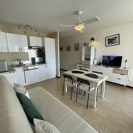 T2 Renove, 4 Couchages, Proche Et Port, Balcon, Parking Securise, St-cyprien - Fr-1-106-55 Apartment Saint-Cyprien (Pyrenees-Orientales)